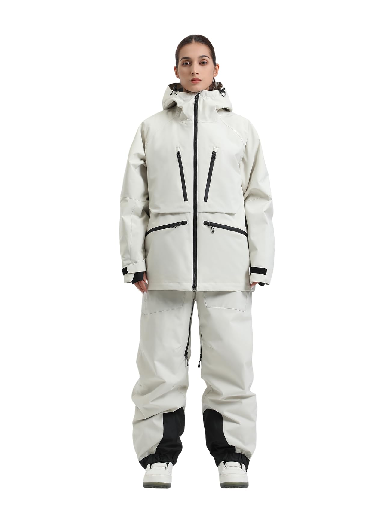 GSOU SNOW Men's & Women's Waterproof Insulated Snowboard Jacket - Ski Coat with Hood for Winter Sports & Mountain Adventures