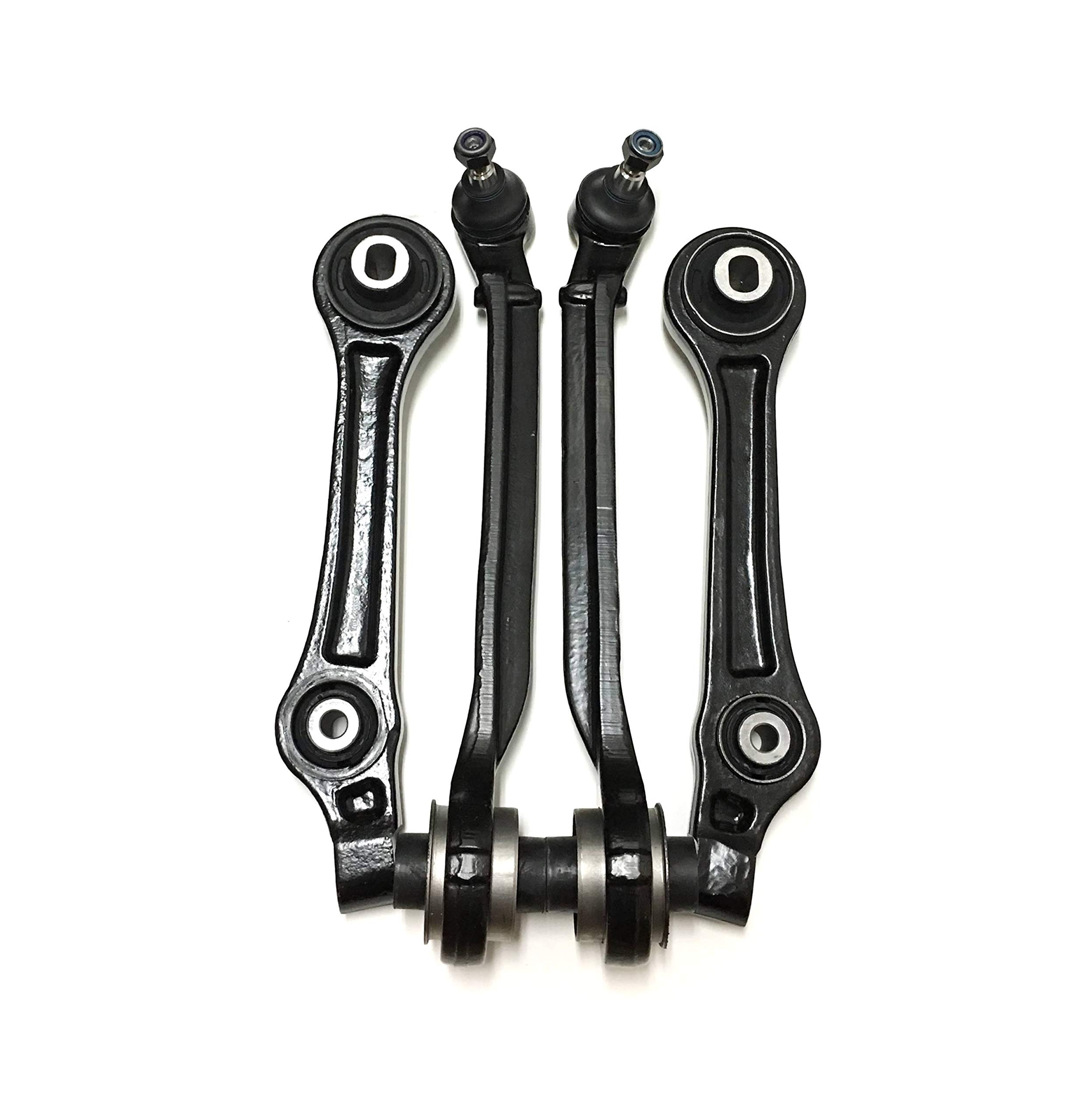 4-Piece Suspension Kit - Lower Front & Rear Control Arm for Chrysler 300 RWD, Dodge Challenger & Charger 2006+ Models - Left & Right Side Replacement - Improves Ride Quality & Handling for Daily Driving & Performance