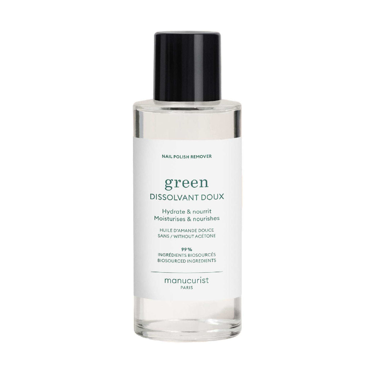 Manucurist Green Nail Polish Remover - Vegan, Non-Toxic & Eco-Friendly | Gentle Nail Care for Home & Salon Use
