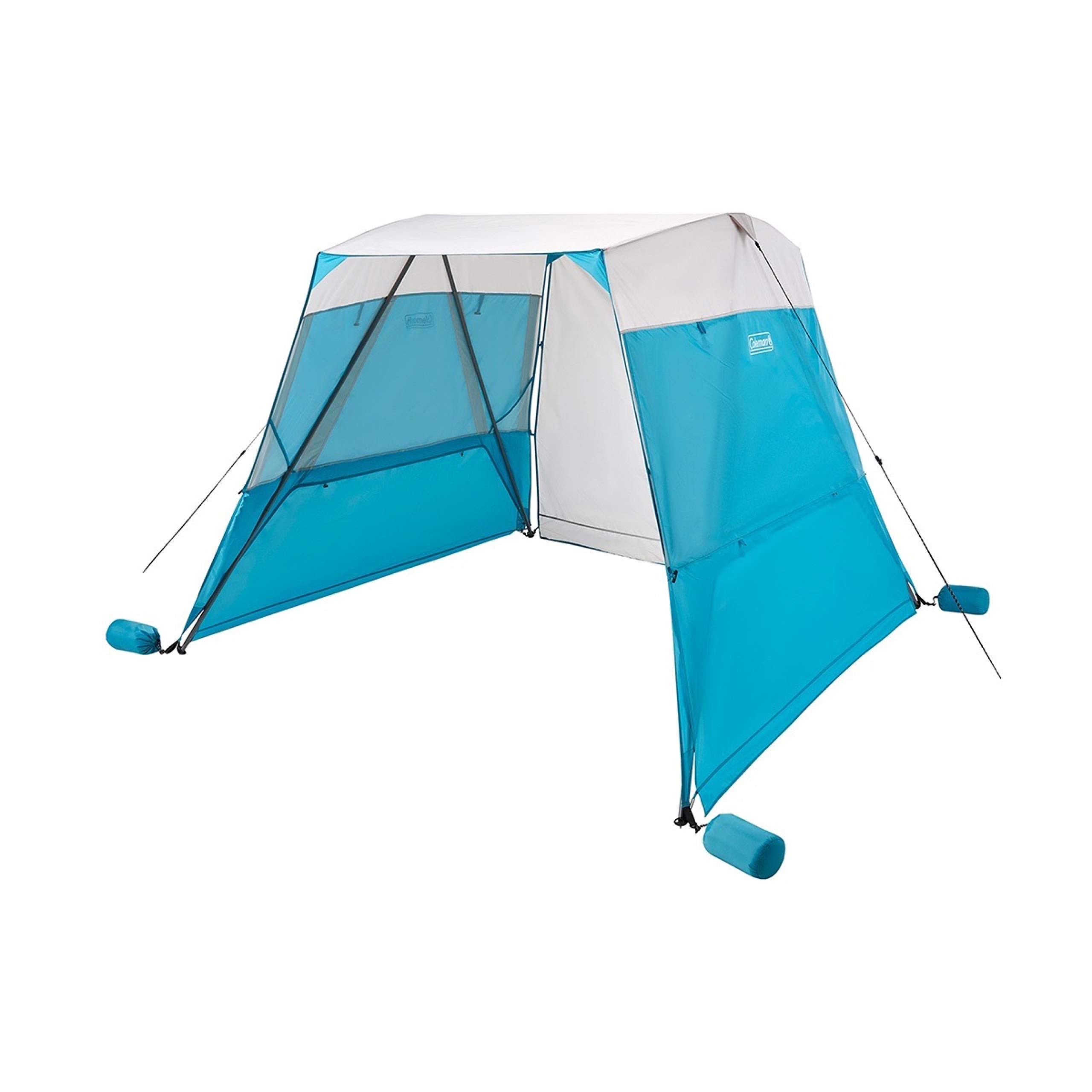 Coleman Backpack Sun Shelter - Portable 7x7ft Canopy Tent with Easy Setup, Lightweight Shade Tent for Beach, Park, Camping & Outdoor Activities | Includes Carry Bag