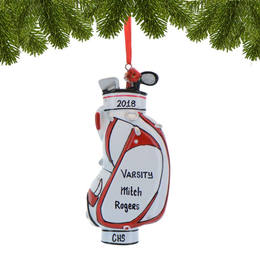 Personalized Golf Ornament 2024 - Unique Golf Gifts for Men, Golf Bag & Cart Decor, Christmas Tree Ornament - Perfect Golfer Gift for Holidays, Tournaments & Home Decor