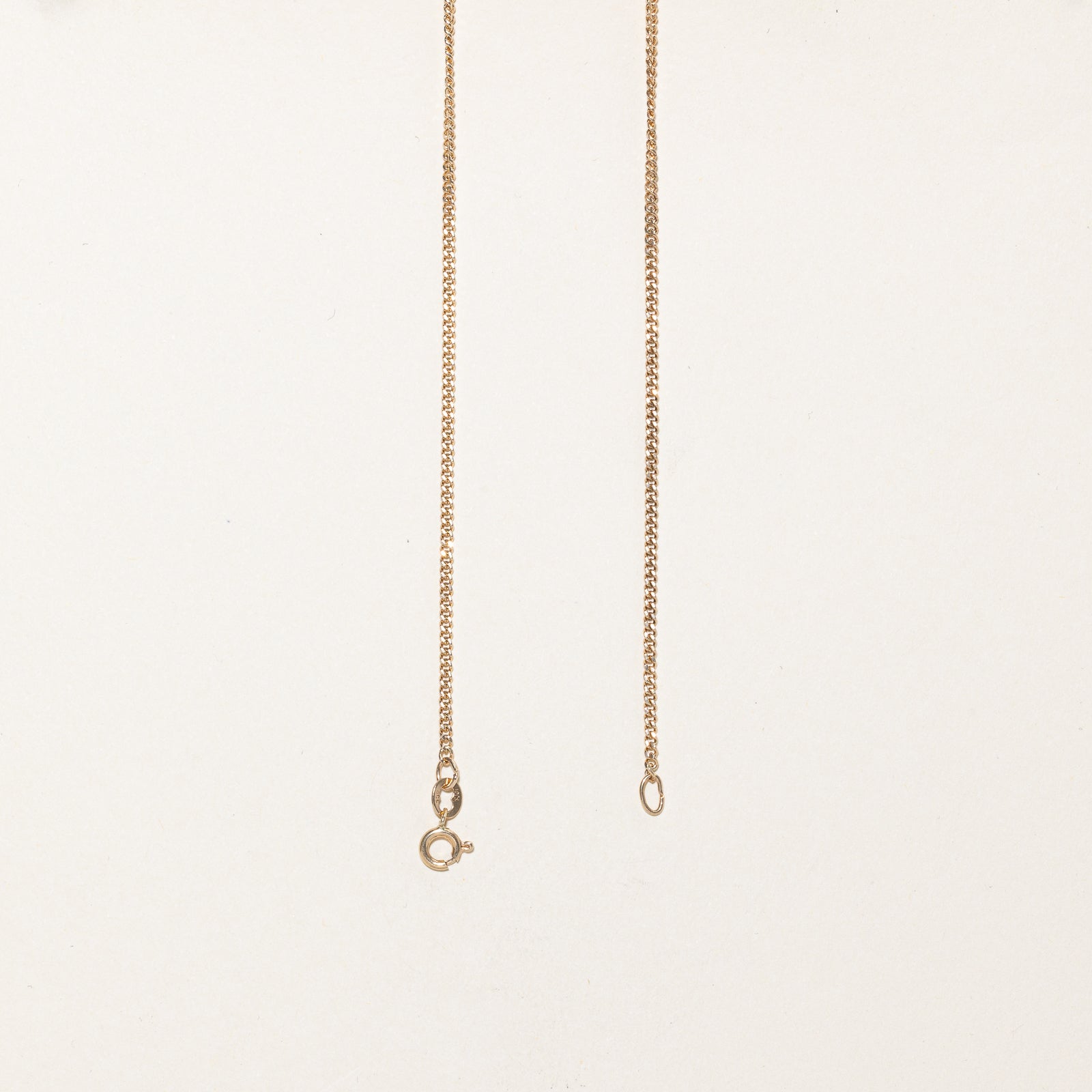 10K Yellow Gold Curb Link Chain Necklace - 1.63mm Thin Dainty Chain - 20.5 Inch Adjustable Length - Perfect for Layering, Gifts & Everyday Wear