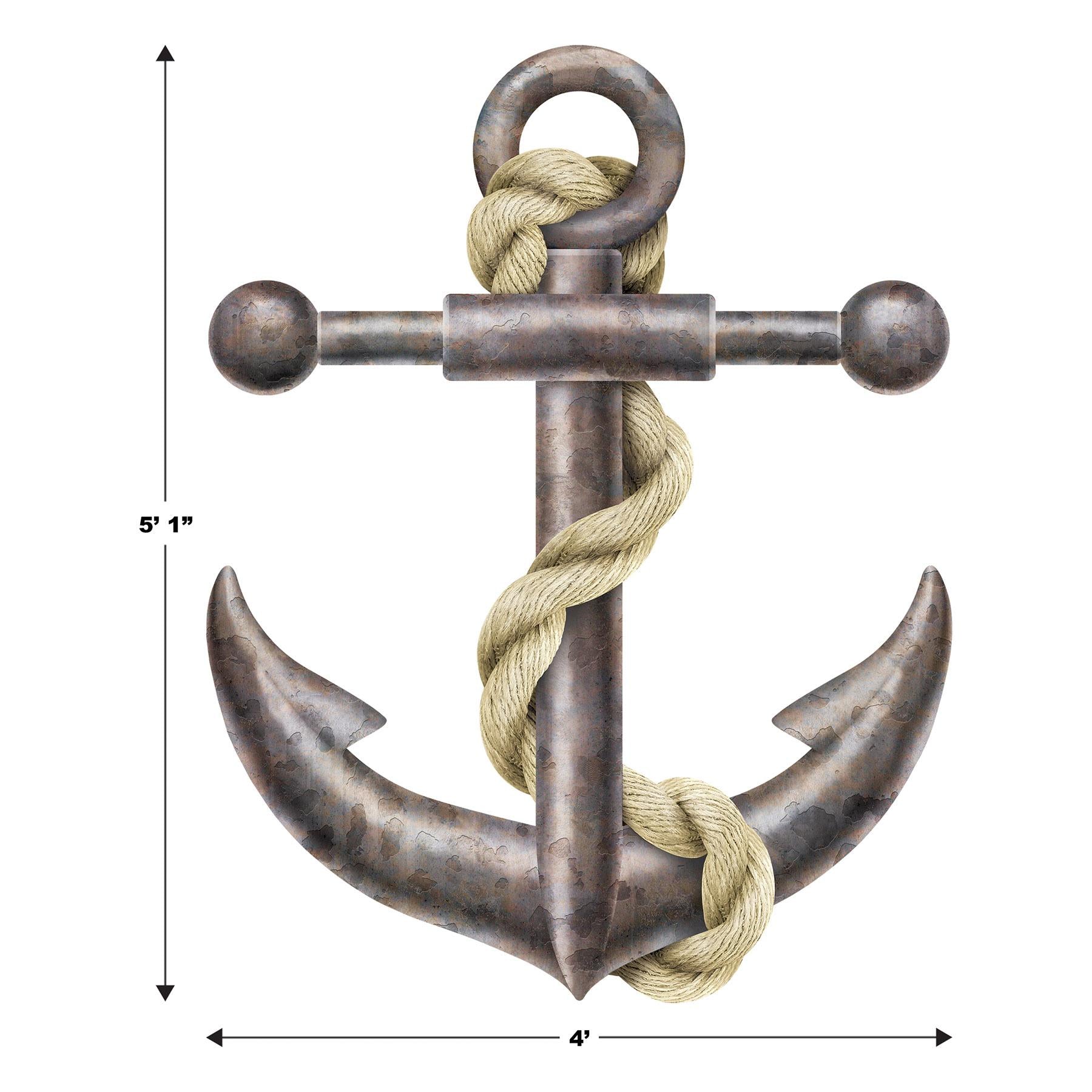 12 Pack Beistle Jointed Anchor Party Decorations - Perfect for Nautical Theme Parties, Baby Showers & Beach Weddings