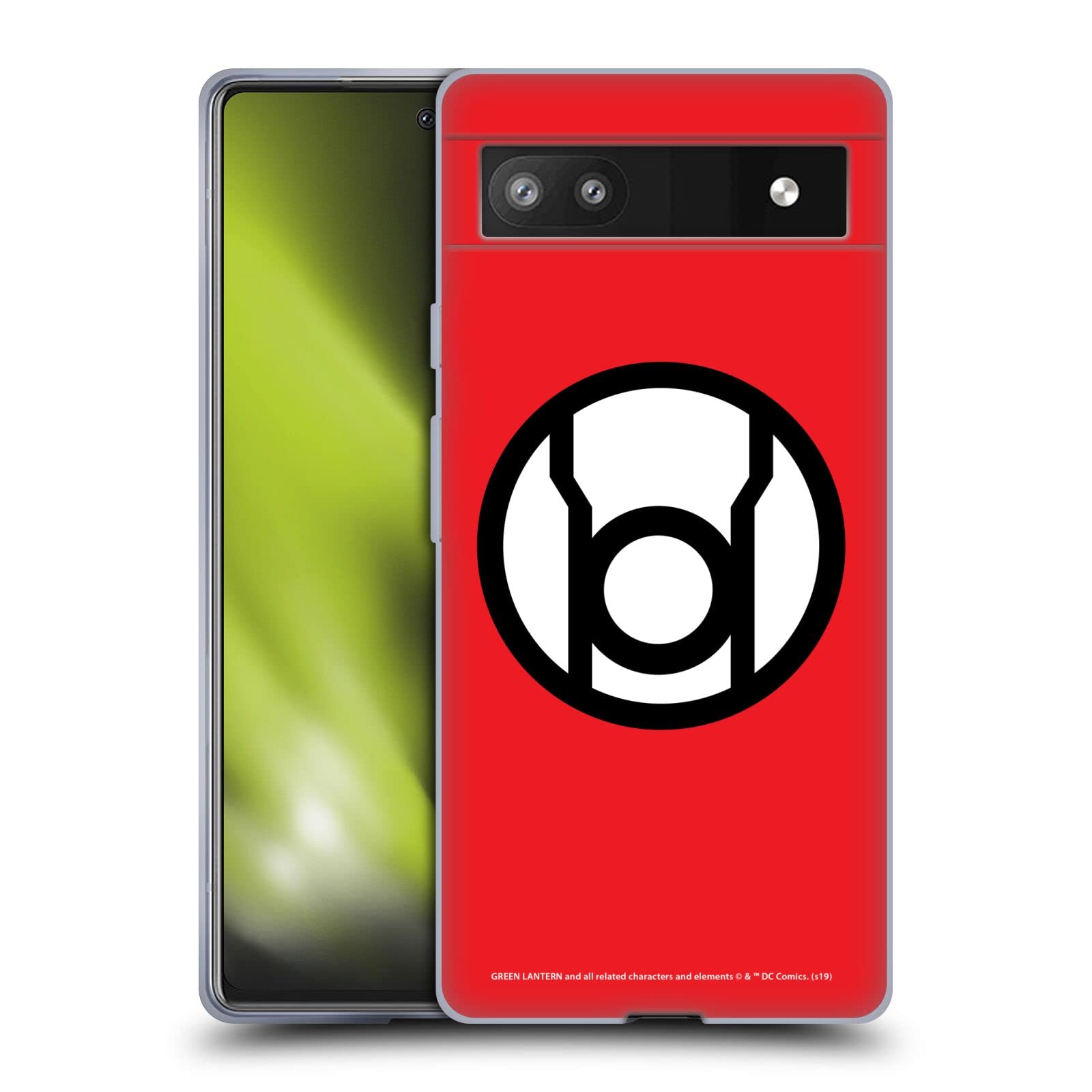 Official Green Lantern DC Comics Case for Google Pixel 6a - Soft Gel Protection for Daily Use