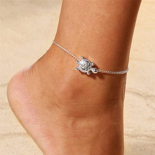 Boho Crystal Ankle Bracelet for Women - Gold Layered Foot Chain Jewelry with Multilayer Design | Perfect for Beach Vacations, Summer Outfits & Festival Accessories