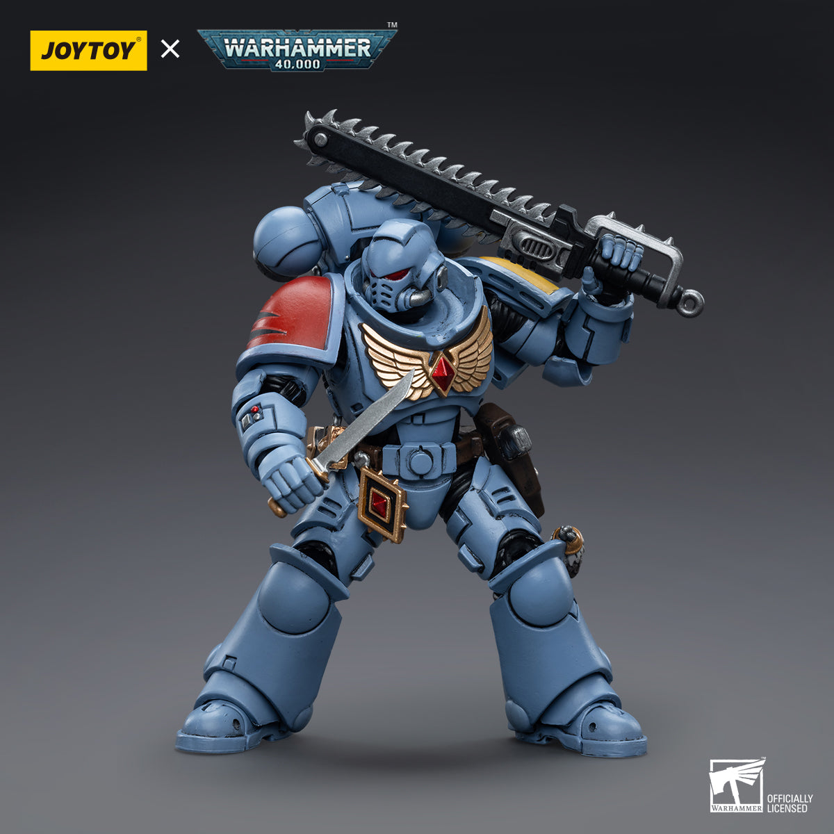 JOYTOY 1/18 Scale Warhammer 40K Intercessors Action Figure Set (4pcs) - Highly Detailed Collectible Miniatures for Tabletop Gaming & Display - Perfect for Warhammer Fans and Sci-Fi Collectors