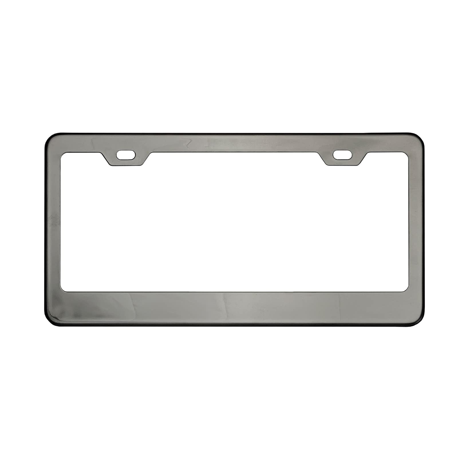 Black Smoke Chrome Titanium Gun Metal T304 Stainless Steel License Plate Frame Holder - Durable Car Accessory for Customization & Protection (1 Frame) - Perfect for Cars, Trucks & Motorcycles