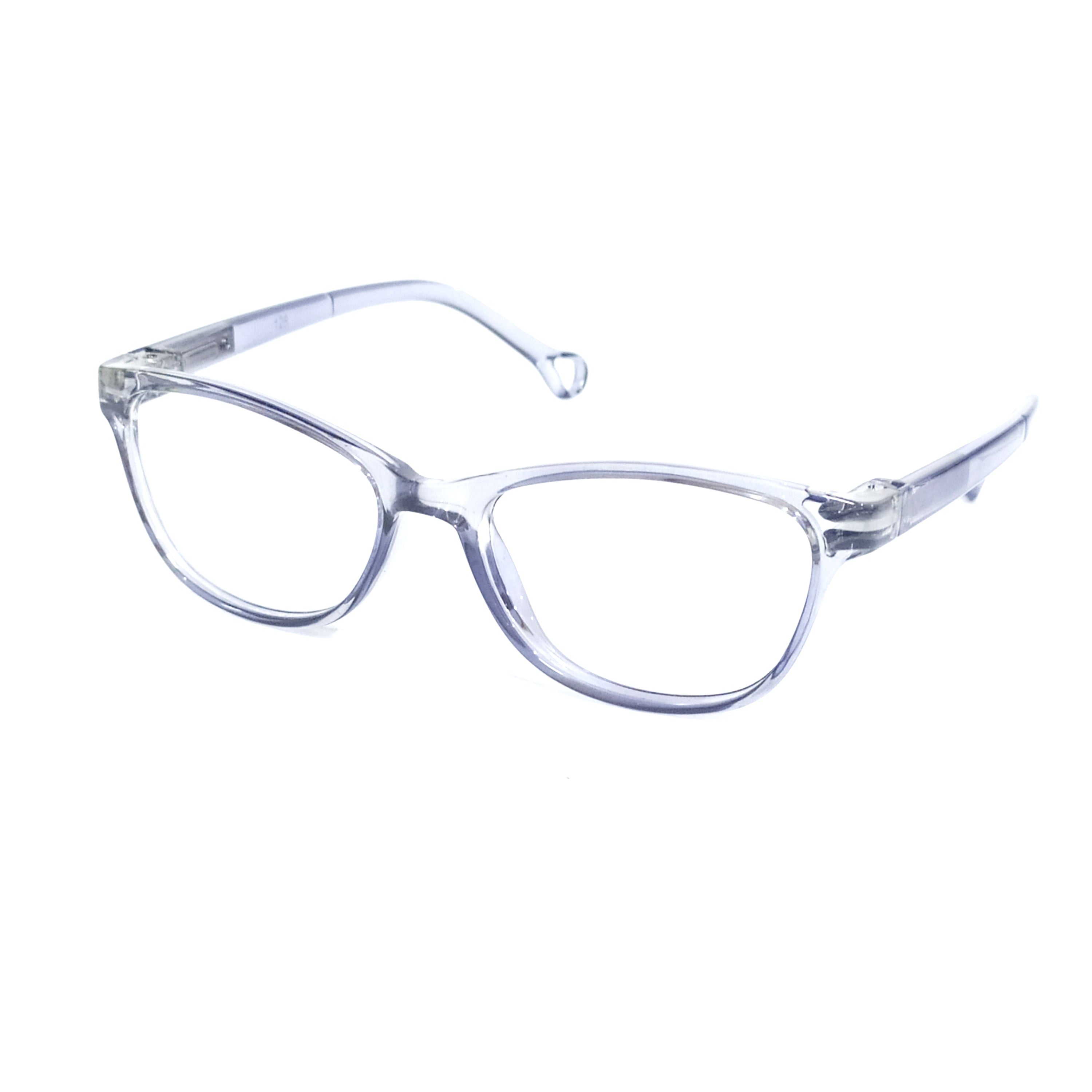 Transparent Grey Cat Eye Glasses for Kids 4-6 Years Old | Stylish & Durable Eyewear for School, Reading & Playtime