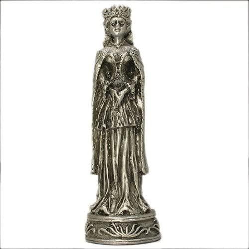 WE Games Pewter Medieval Themed Chess Set - Unique Metal Chess Board Game for Adults, Luxury Handcrafted Chess Pieces with Detailed Sculptures | Perfect for Home Decor, Gift Giving & Strategy Game Lovers