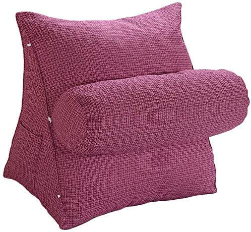 Adjustable Wedge Triangle Pillow for Back Support - Sofa, Bed, Office Chair Cushion - Carmine Throw Pillow for Comfort & Posture Relief - Perfect for Reading, Relaxing & Pain Relief