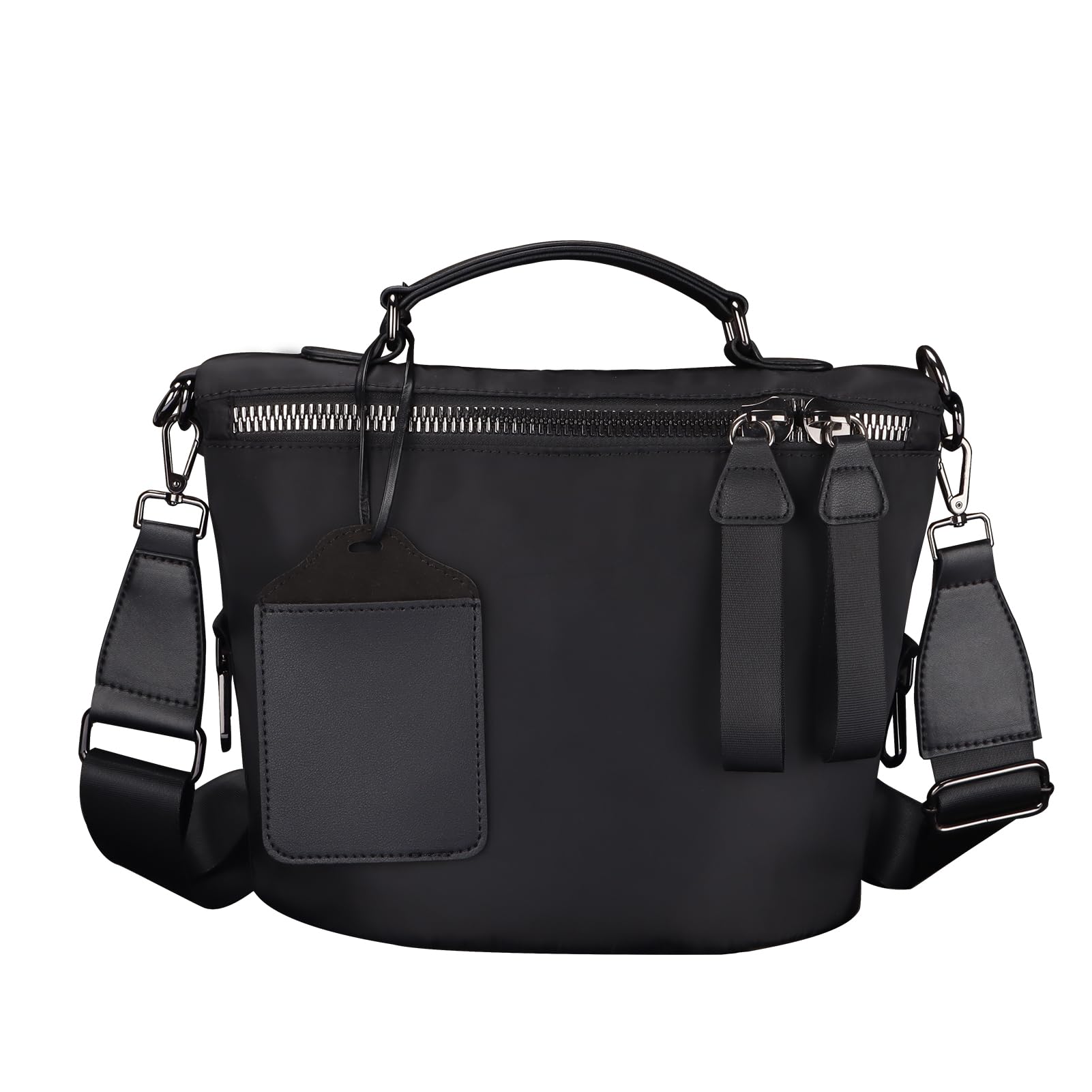 Lightweight Nylon Crossbody Bag with Card Holder - Stylish Shoulder Bag for Women - Perfect for Daily Use, Shopping & Travel