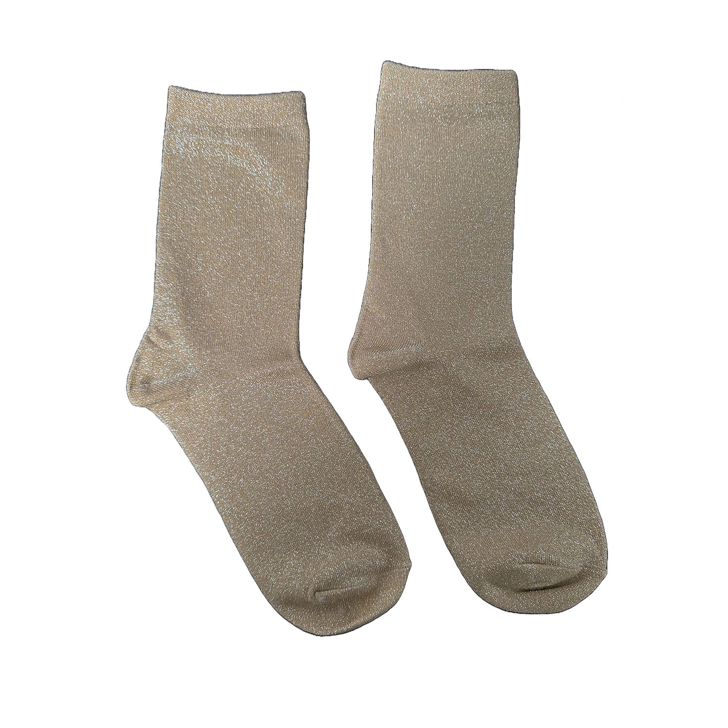 FLOOF Women's Twinkle Toes Socks - Champagne Color Soft Comfortable No-Show Socks for Casual Wear, Workouts & Everyday Use