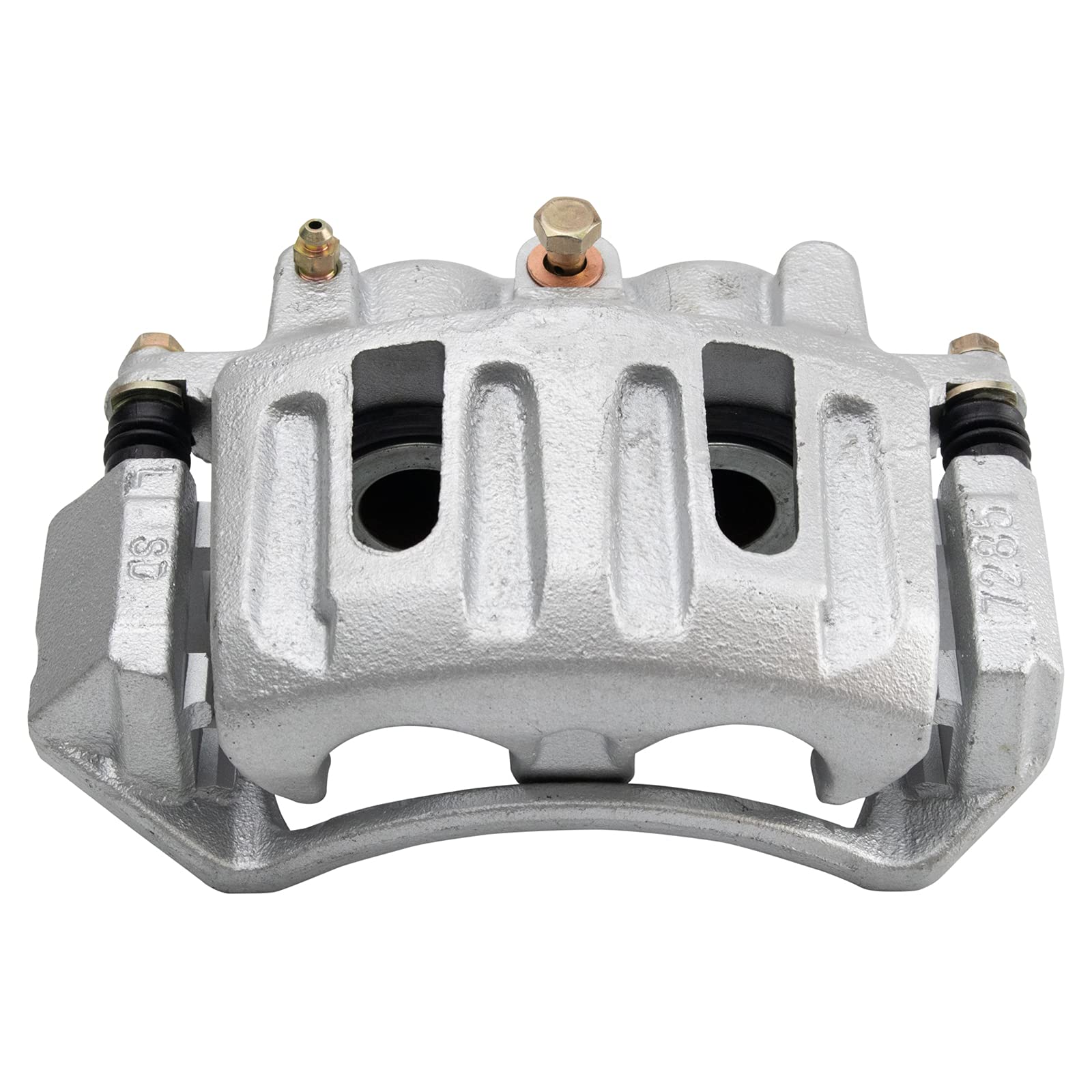 TRQ Front Performance Brake Pad & Rotor Kit - Ceramic Vented Premium G-Coated Brake Caliper Set - Compatible with 1997-2001 Ford F-150 - Perfect for Off-Roading, Towing & Heavy-Duty Use