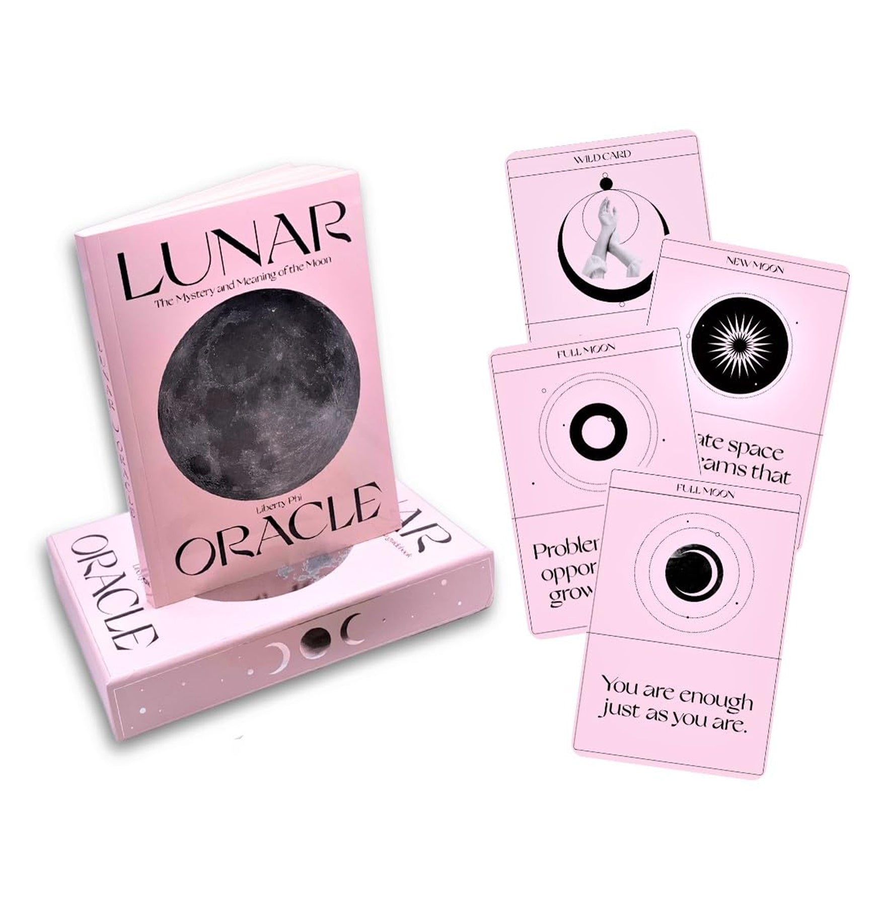Lunar Oracle Cards - Mystical Moon Phase Divination Deck for Spiritual Guidance & Self-Discovery | Perfect for Tarot Readings, Meditation & Intuitive Development