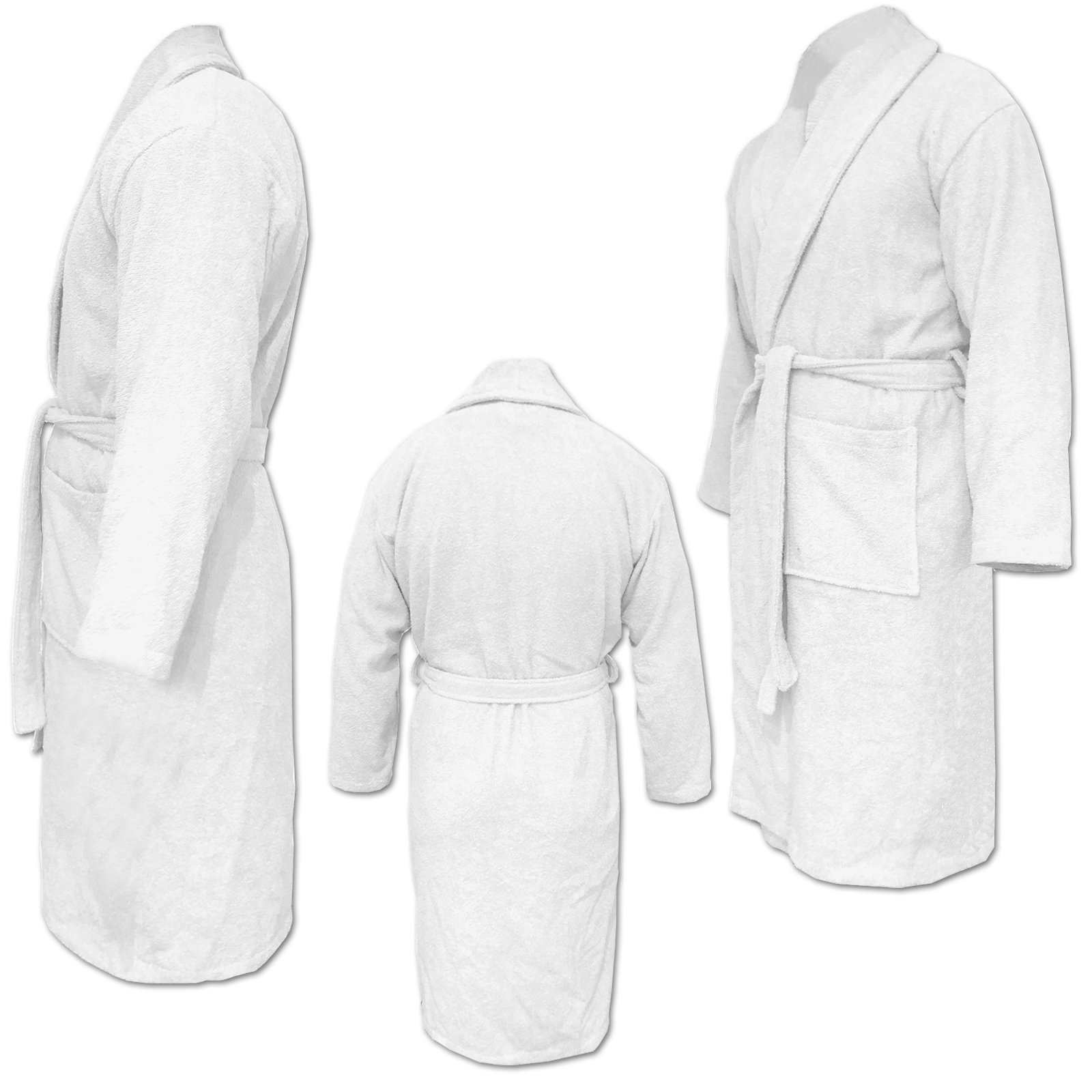 Premium 100% Cotton Terry Bathrobe for Women & Men - Soft & Absorbent Home, Spa, and Travel Dressing Gown - Perfect for Relaxation, Lounging, and Post-Shower Comfort