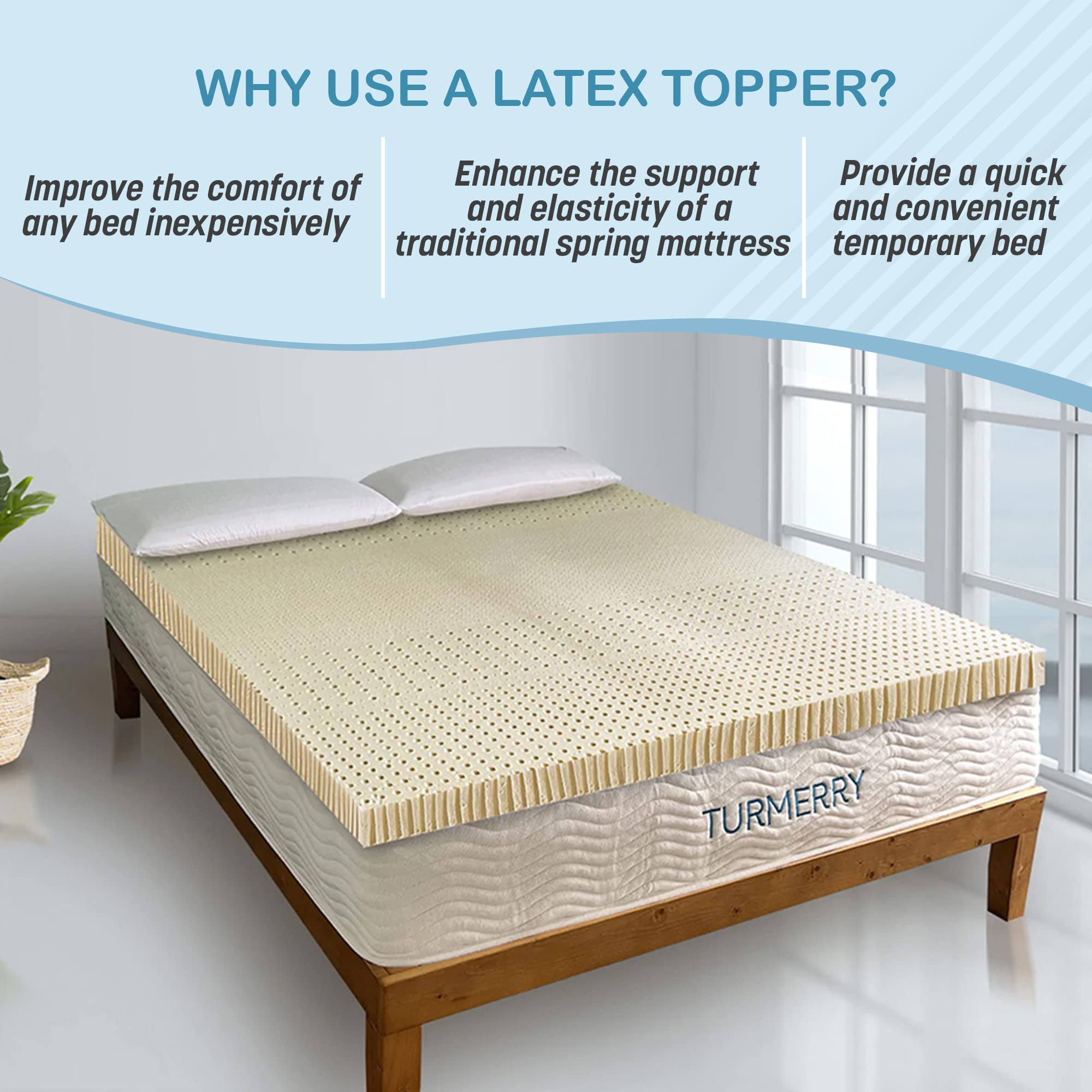 Organic Latex Mattress Topper Full Size - 2
