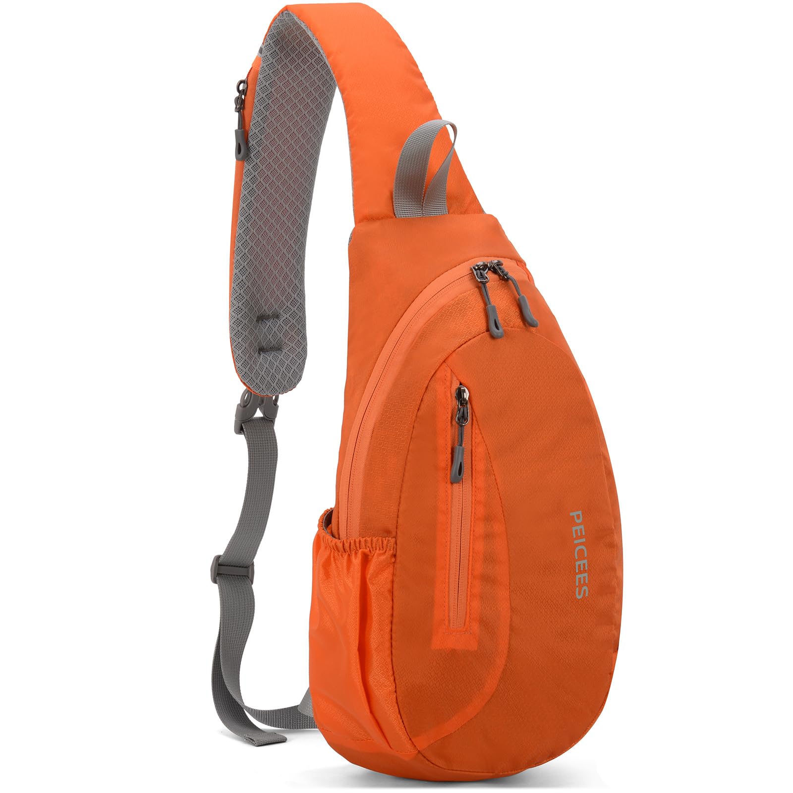 Stylish Unisex Sling Backpack for Men & Women - Compact Crossbody Chest Bag with Adjustable Strap (Orange) - Perfect for Travel, Gym, Hiking & Everyday Use