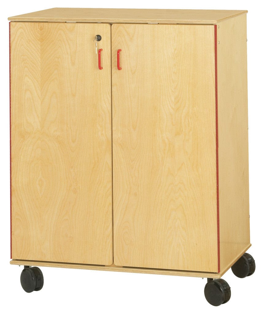Supply Cabinet - Heavy Duty Metal Storage Cabinet with Lock for Office, Garage & Warehouse Organization