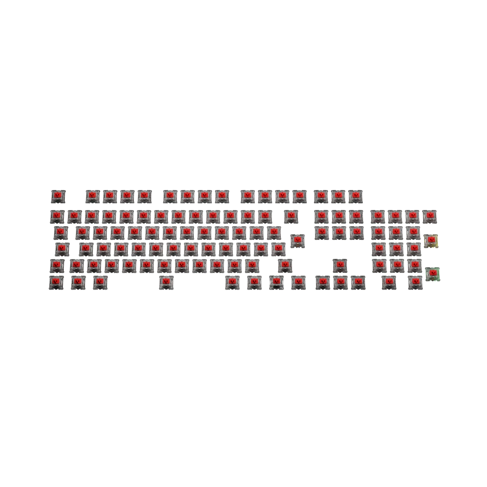 Glorious Fox Standard MX 100 ISO Mechanical Keyboard Switches - Perfect for Gaming, Typing & Custom Keyboard Builds