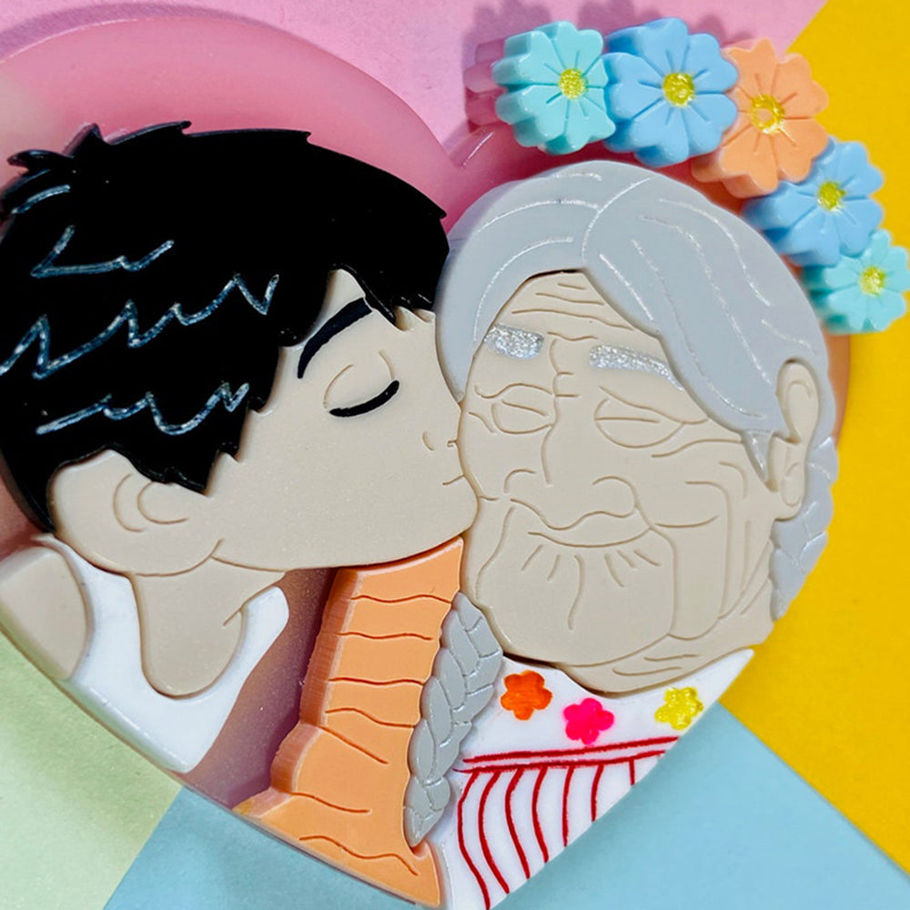 Makokot Design Remember Me Acrylic Brooch - Cute Cartoon Collection Pin for Jackets, Bags & Accessories | Kawaii Fashion Statement Gift for Anime Lovers