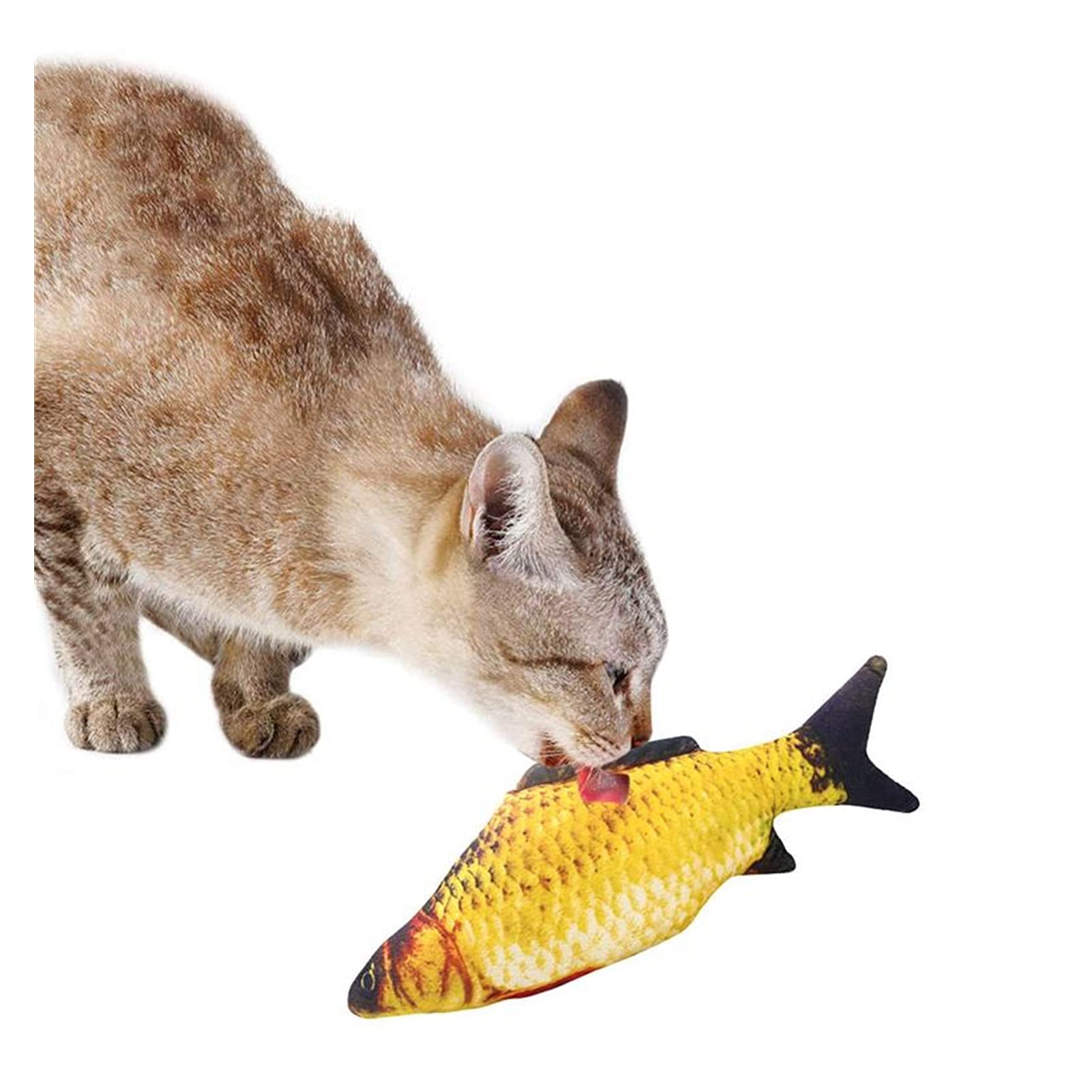 **3D Fish Shape Cat Toy - Soft Plush Interactive Catnip Toy with Stuffed Pillow, Durable & Portable Pet Plaything - Perfect for Indoor Play, Training & Gifting**