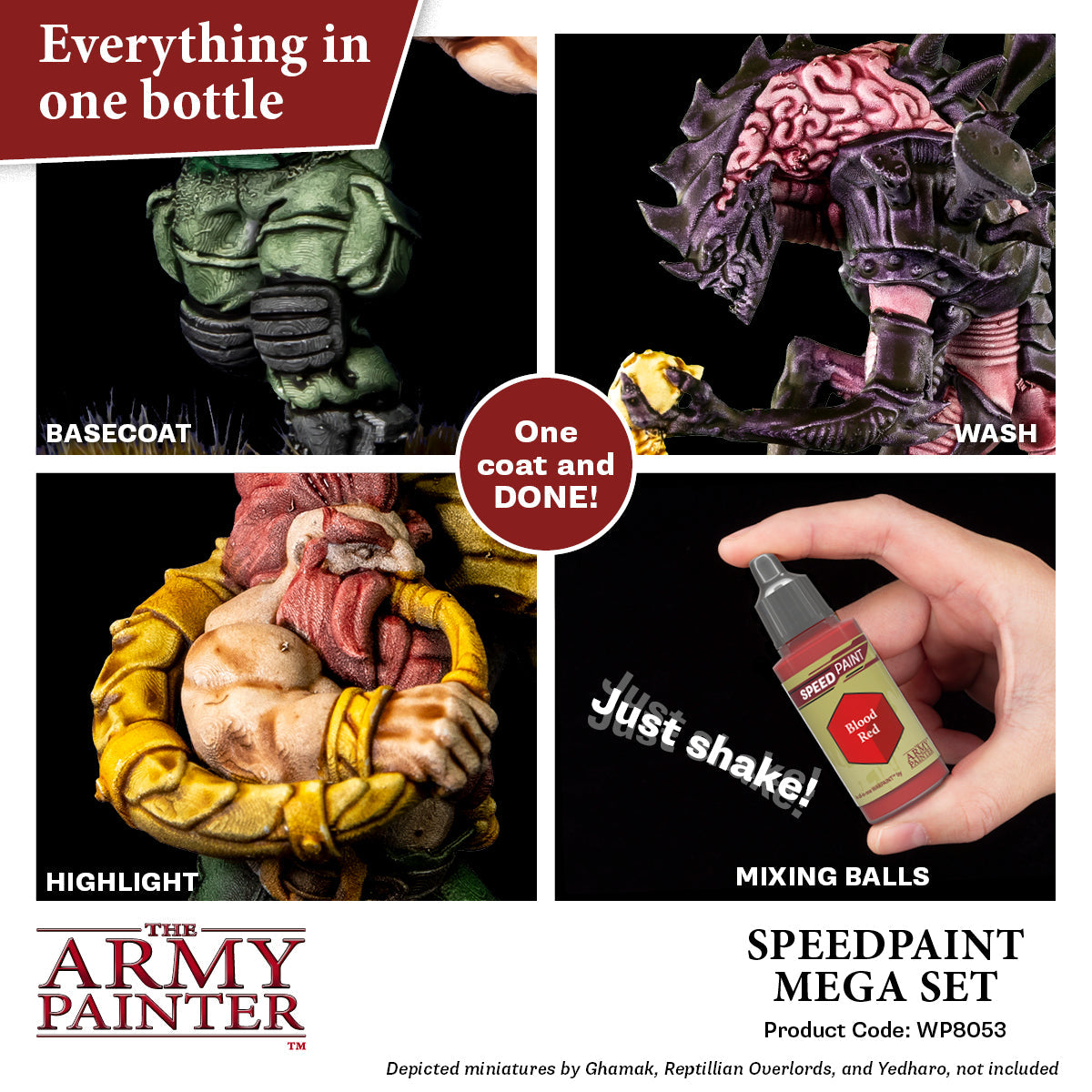 Speedpaint: Mega Paint Set - 60 Vibrant Colors for Miniatures, Models & Crafts - Perfect for Warhammer, D&D & DIY Art Projects