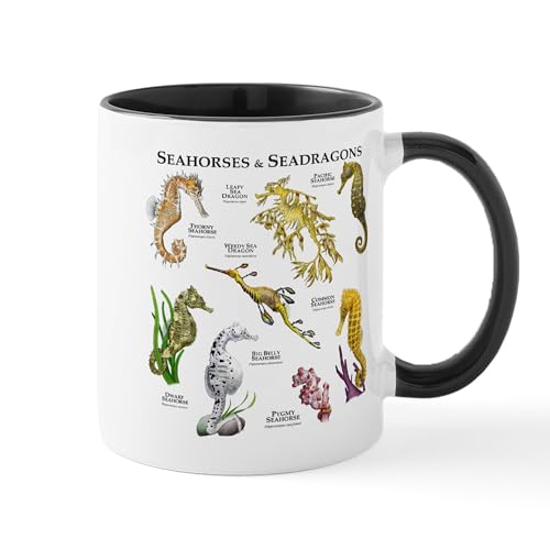 White/Black Inside - Seahorses & Seadragons Mug