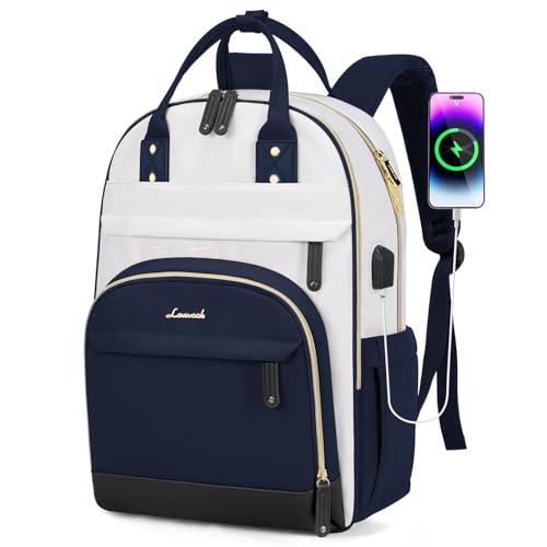 Dark Blue - Beige White