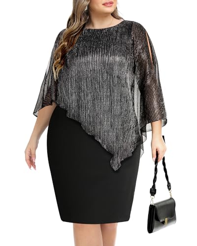 Black Shimmer(shoulder With Slit)