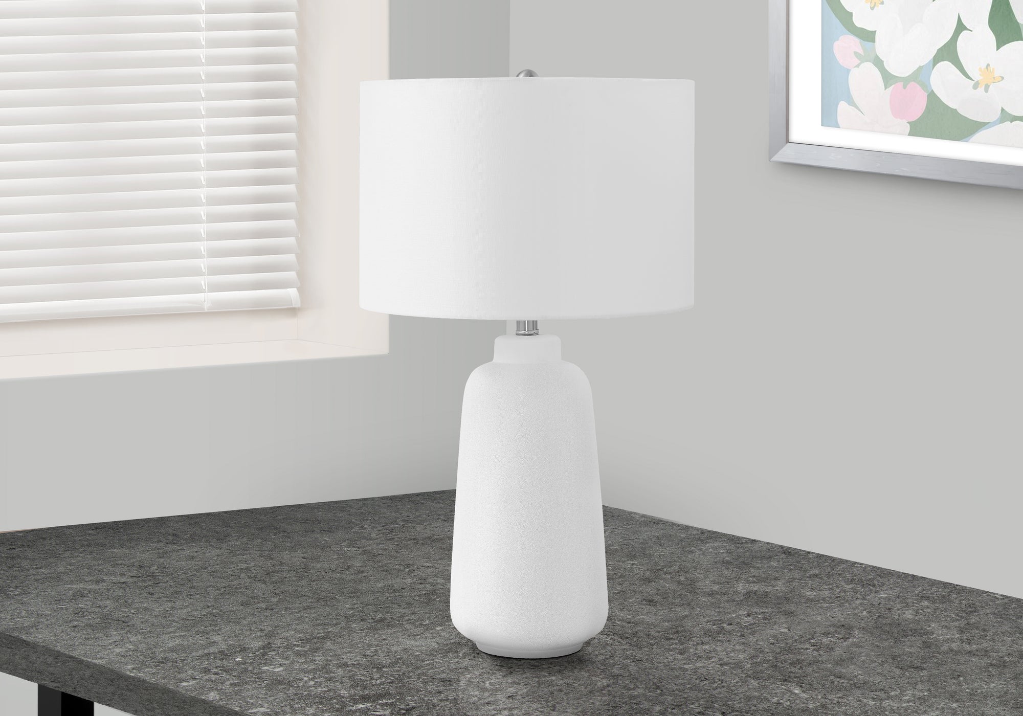 GlowElegance 26H Cream Ceramic Table Lamp - Modern Ivory/Cream Shade for Bedroom, Living Room & Office Decor - Elegant Lighting for Home & Workspace