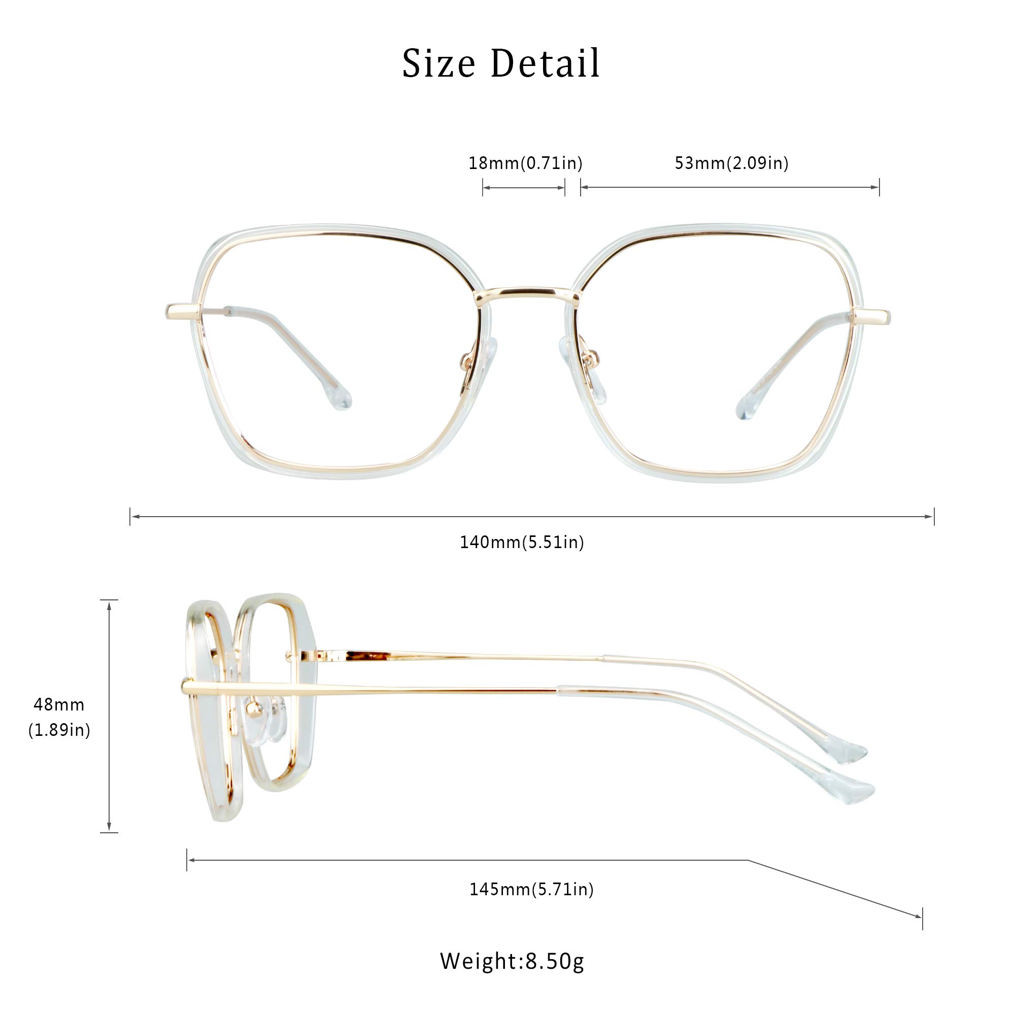 LifeArt Blue Light Blocking Glasses - Anti Eyestrain Computer & Gaming Glasses for Women & Men - Anti Glare Screen Protection - Perfect for Office Work, Online Classes & Late-Night Screen Use