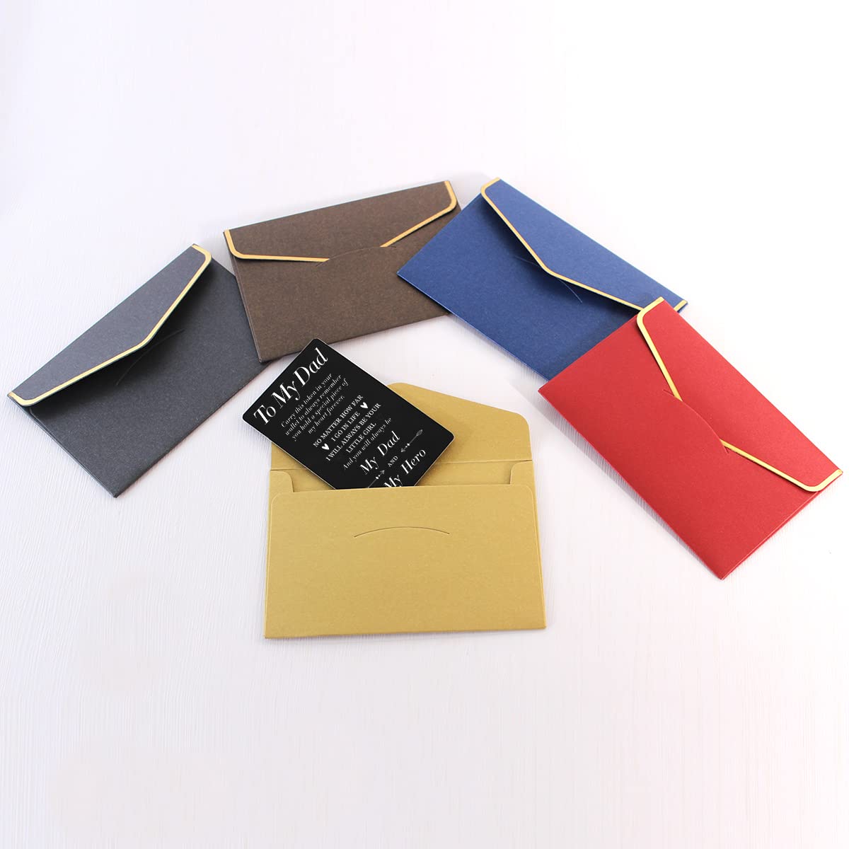 Engraved Metal Wallet Card for Dad - Personalized 'My Dad My Hero' Gift for Christmas, Birthday, Father's Day | Thoughtful Present from Daughter | Perfect for Wallets, Keepsakes & Special Occasions