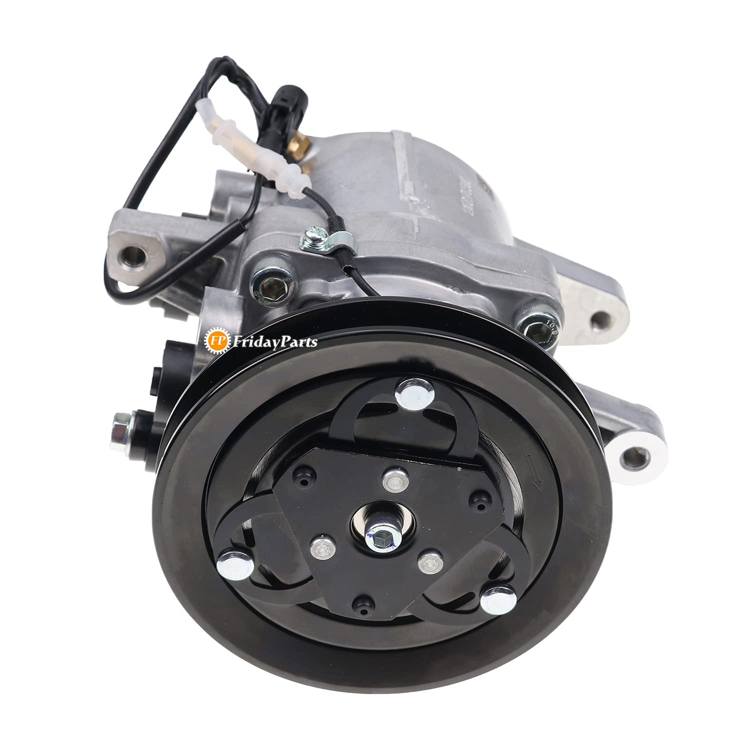 FridayParts RD451-93900 AC Compressor Replacement for Kubota R430 R530 R630 SVL75C SVL75-2C SVL90C SVL95-2SC U35-4 U55 U55-4 | Heavy Duty Air Conditioning System | Perfect for Construction & Agricultural Equipment in Hot Climates