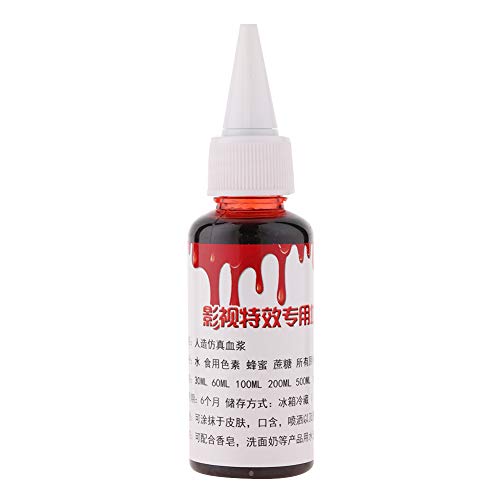 Professional Fake Blood for Halloween & Theater - 50ml Realistic Wound & Scar Makeup Kit for Zombie, Costume & Special FX Makeup | Perfect for Halloween Parties, Cosplay & Horror Events