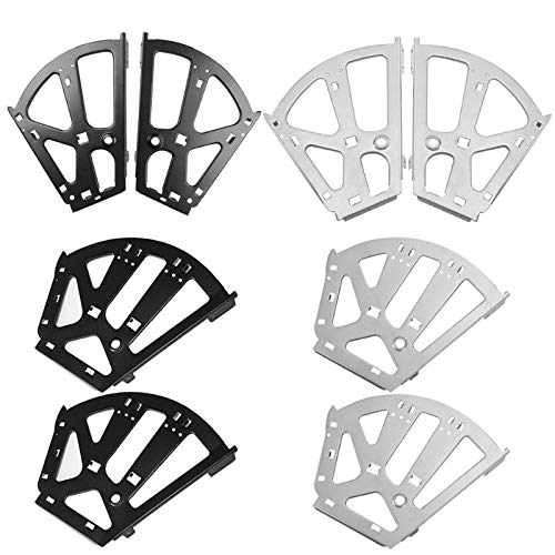 2Pcs Heavy Duty Iron Shoe Cabinet Hinges for 2/3 Layer Flip Frame Rack Shelf - Black/Grey Home Shoe Rack Hardware Accessories (3 Layers Black) - Perfect for Closet Organizers & Shoe Storage Solutions