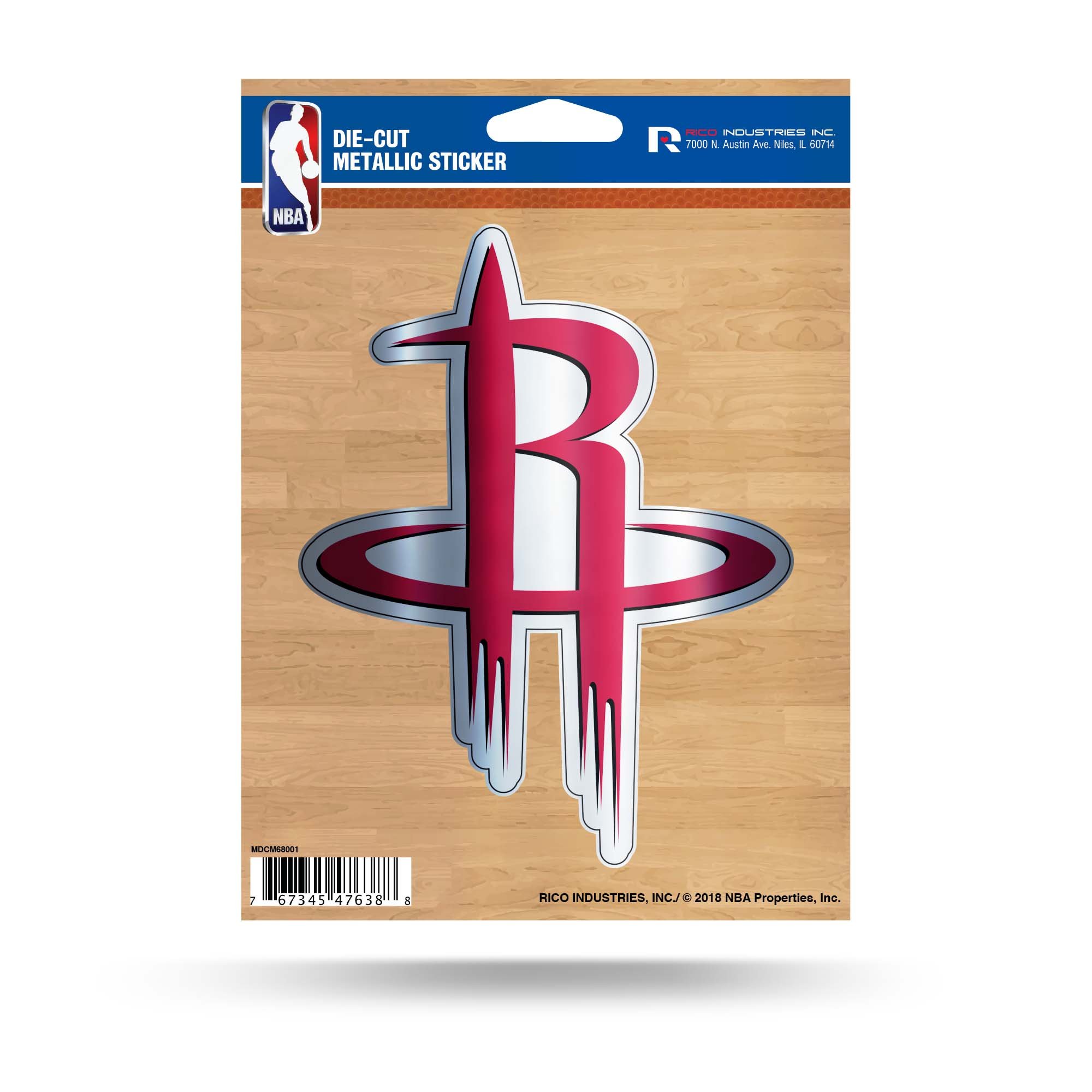 Official NBA Team Logo Die-Cut Metallic Stickers - Premium Vinyl Decals for Laptops, Cars, Water Bottles & Fan Collections - Perfect for Sports Enthusiasts & Gift Giving