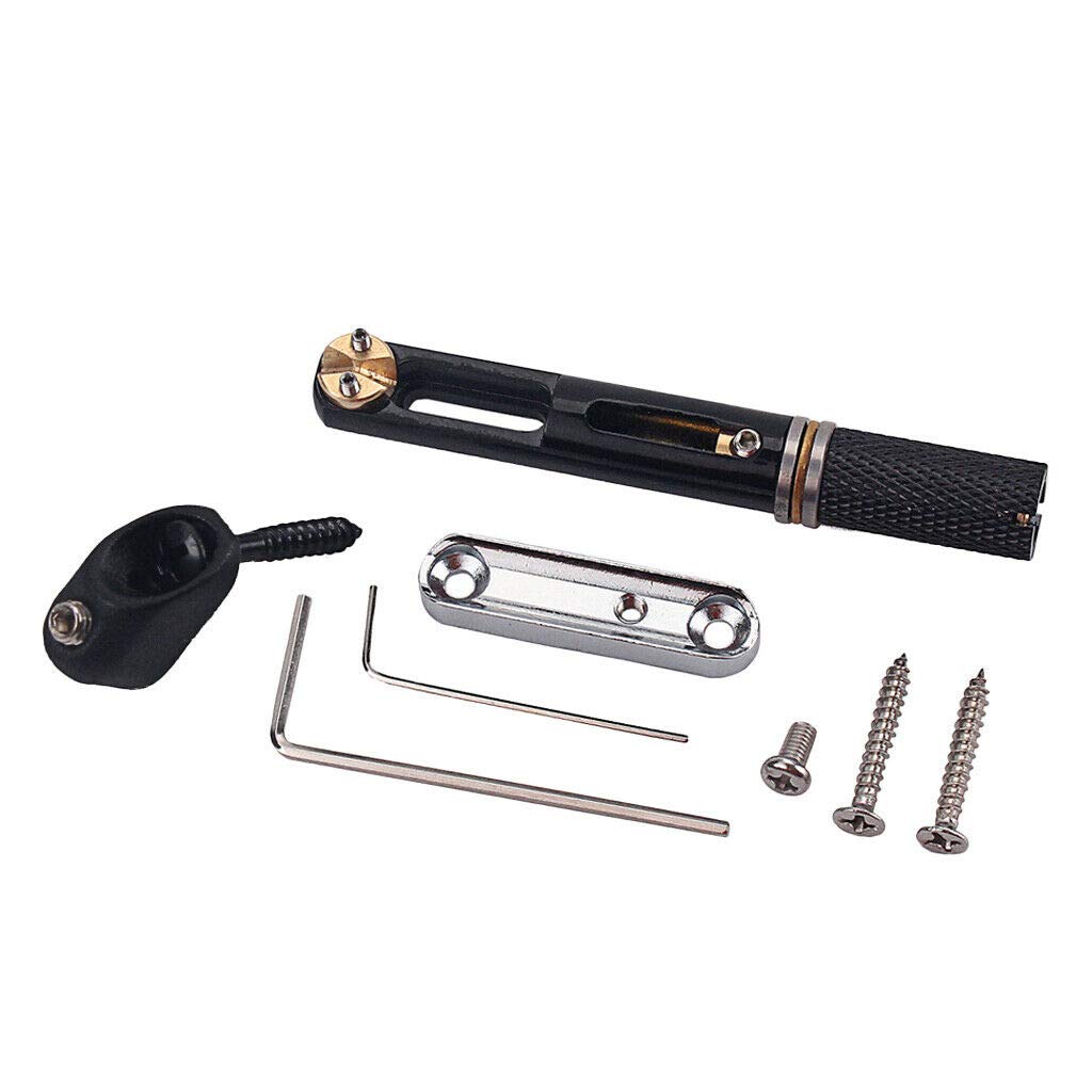 5-String Bass Guitar Bridge with Screws & Wrench - Premium Replacement Part for Electric Bass Guitars - Perfect for DIY Repairs & Upgrades
