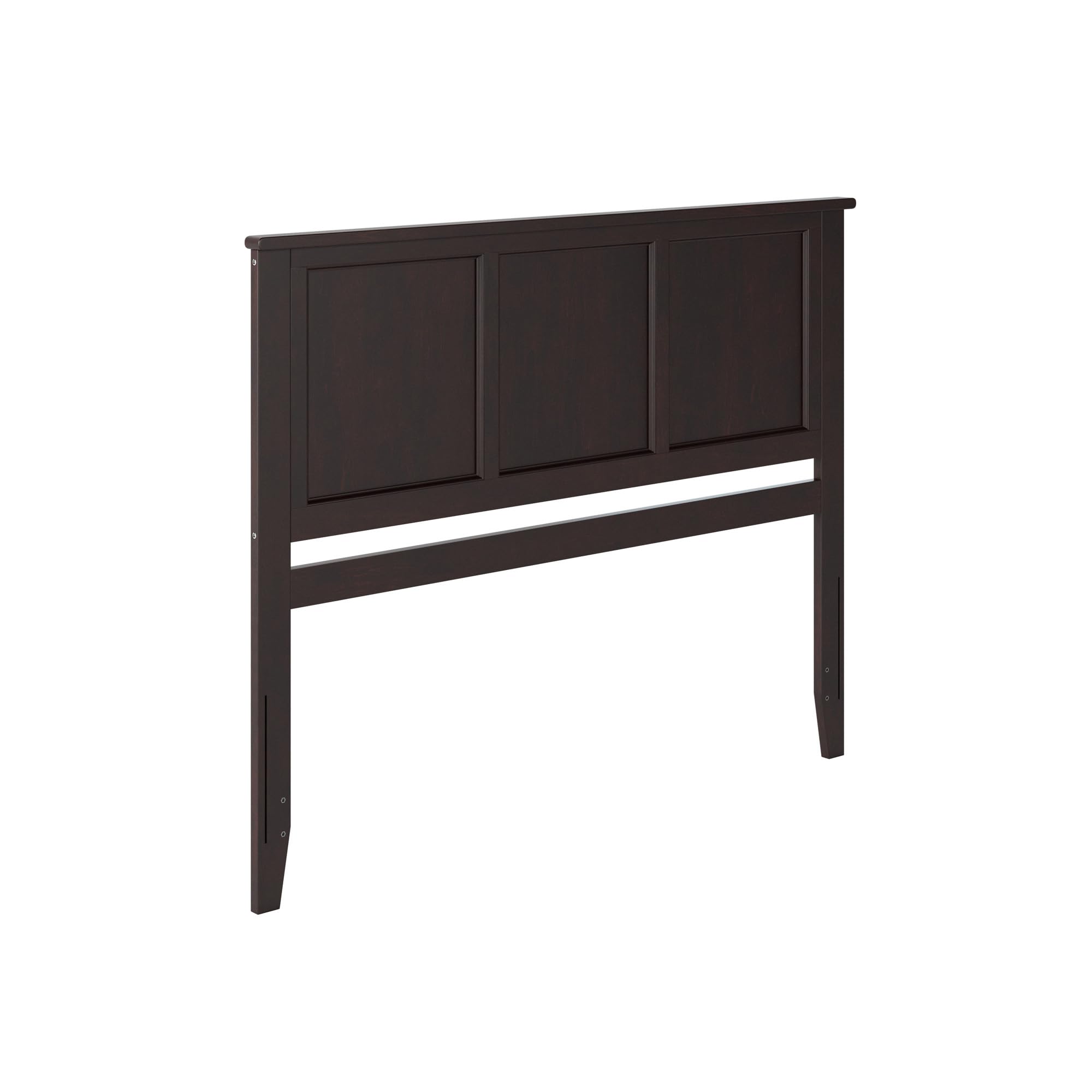 AFI Madison Queen Solid Wood Panel Headboard with USB Charging Port - Espresso Finish - Perfect for Master Bedroom, Guest Room & Home Decor