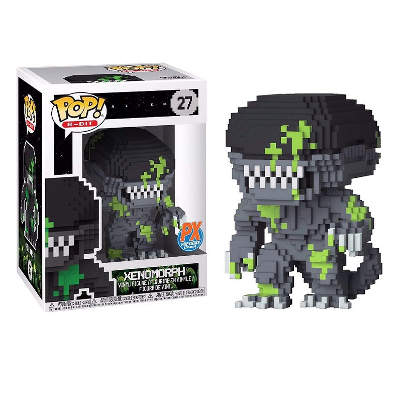 Funko Pop! 8-Bit ALIEN Xenomorph Blood Splattered Vinyl Figure #27 - PX Previews Exclusive | Retro Video Game Collectible for Sci-Fi Fans & Horror Movie Lovers | Perfect for Display, Gifts & Pop Culture Collections