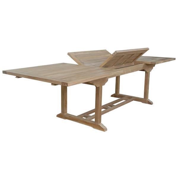 10 Foot Rectangular Extension Dining Table - Bahama Style Outdoor Patio Furniture for Entertaining & Family Gatherings
