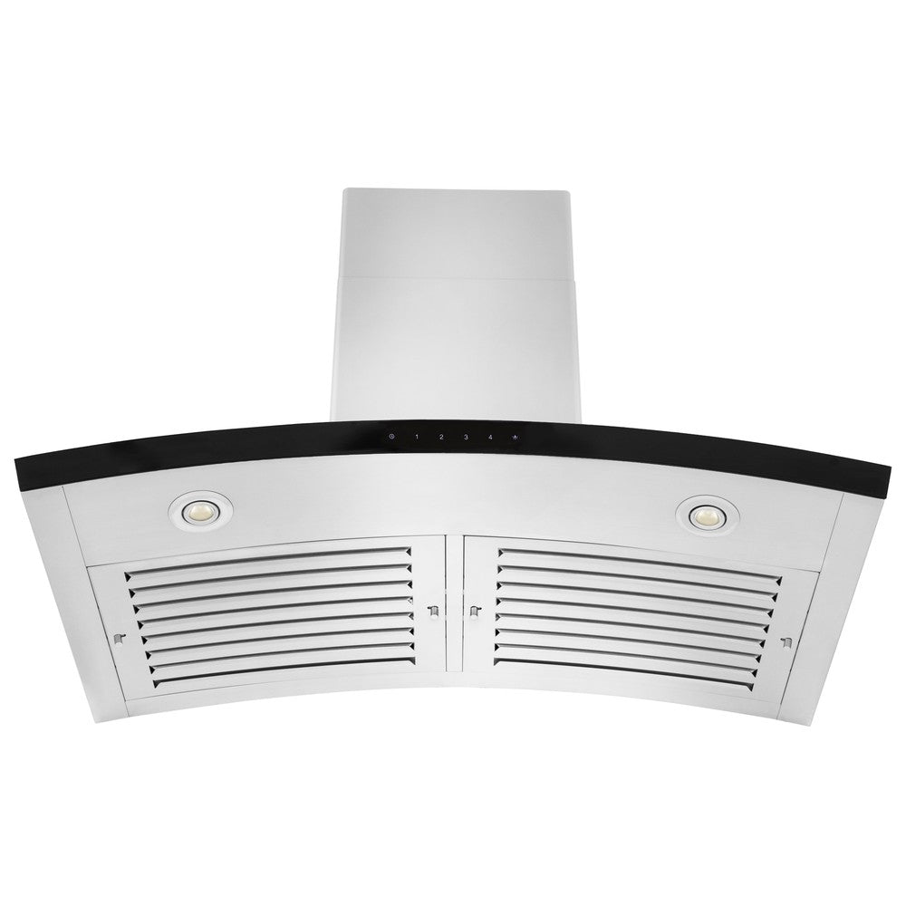 ZLINE KN6 30-Inch Wall Mount Range Hood - Stainless Steel Kitchen Vent Hood with Powerful 400 CFM, LED Lights & Dishwasher Safe Filters - Perfect for Modern Home Kitchens & Open Concept Living Spaces