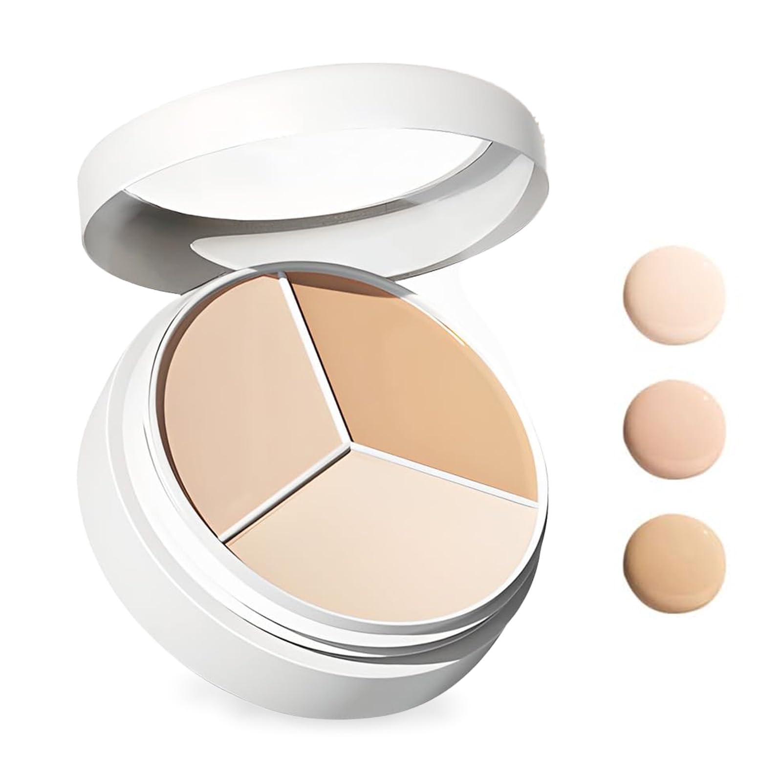 2025 New Manifest Tricolor Concealer Palette - Highlight, Contour & Color Correcting for Mature Light to Medium Skin | Creamy Concealer Pot for Dark Circles, Blemishes & Under Eye Brightening | Perfect for Daily Makeup & Professional Contouring