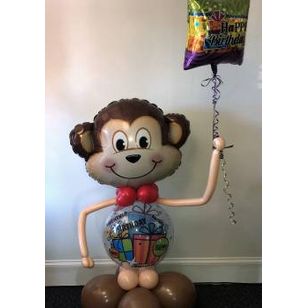 Funny Mischievous Monkey Balloon Animal - Perfect for Birthday Parties, Baby Showers & Decorations