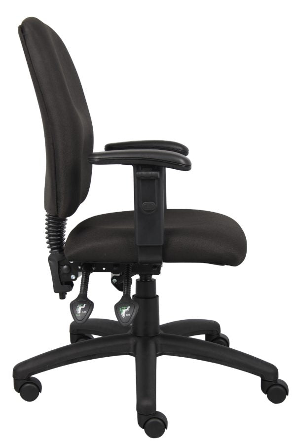 Ergonomic Multi-Function Fabric Task Chair with Adjustable Height & Lumbar Support - Perfect for Home Office, Gaming & Workspace Comfort