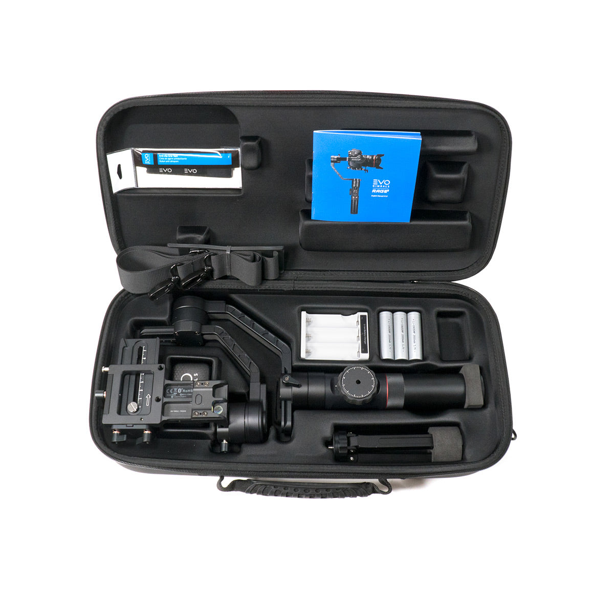 EVO Gimbals Rage3 Pro DSLR Camera Stabilizer - 3-Axis Handheld Gimbal for Smooth Video Shooting, Vlogging & Filmmaking - Perfect for Travel, YouTube & Professional Videography