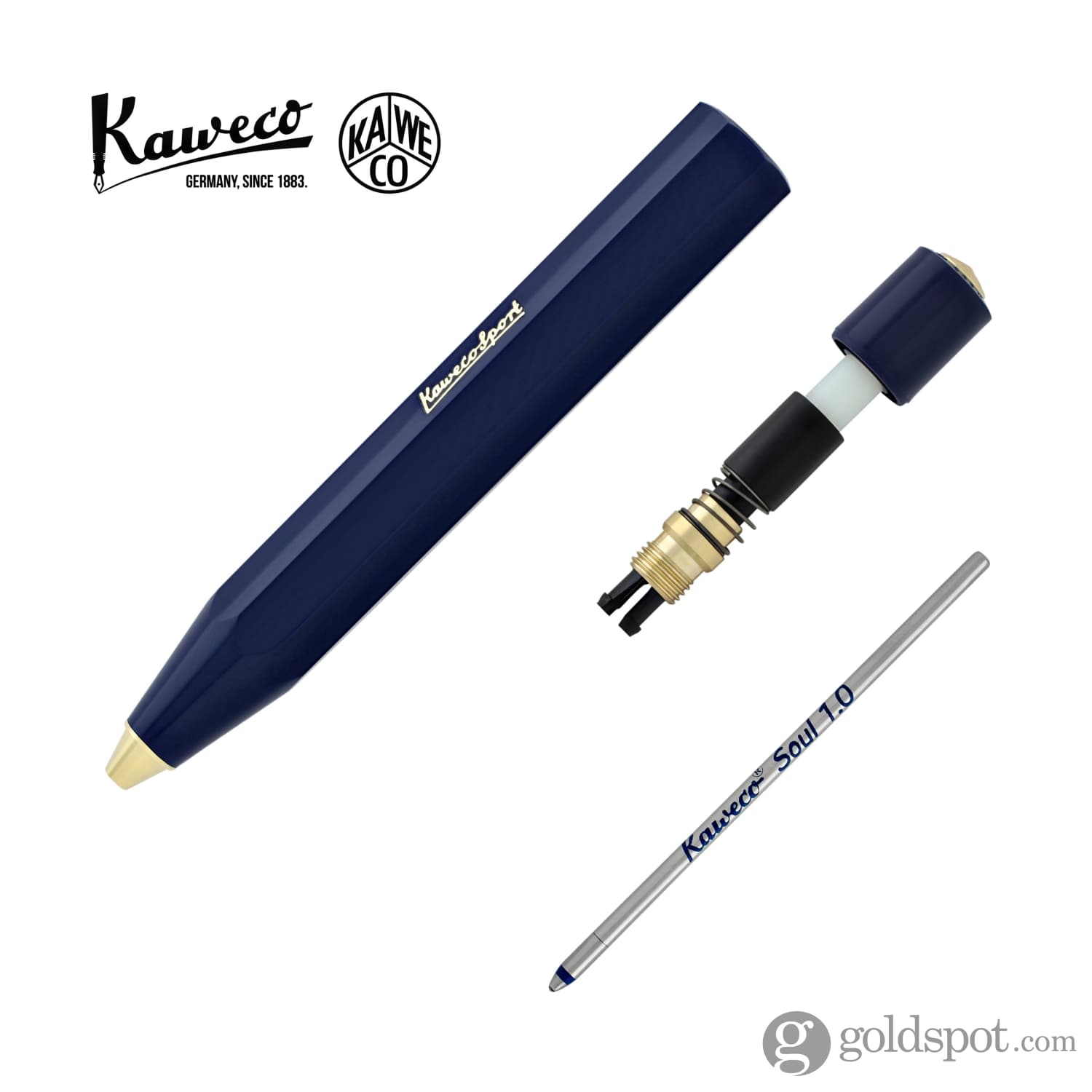 Kaweco Classic Sport Navy Blue Ballpoint Pen - Premium Writing Instrument for Office, School & Everyday Use