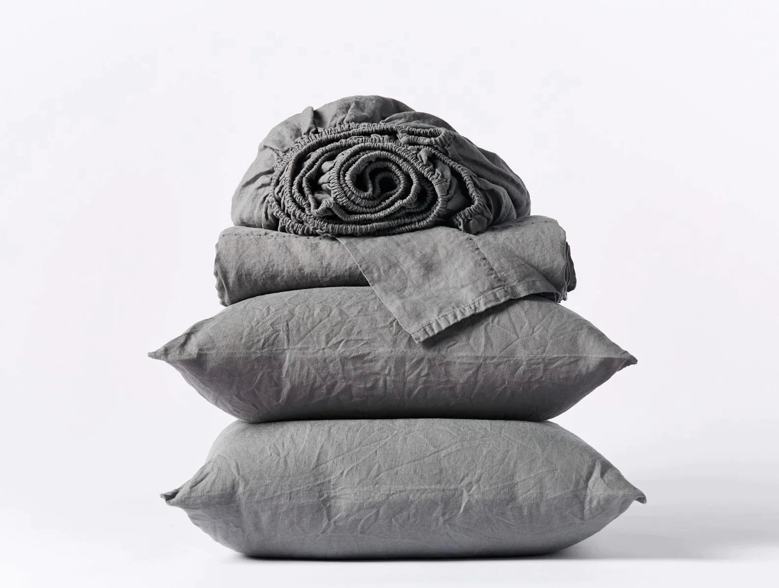 Organic Relaxed Linen Sheet Set - Breathable & Hypoallergenic Bedding for All Seasons | Perfect for Hot Sleepers & Eco-Friendly Homes