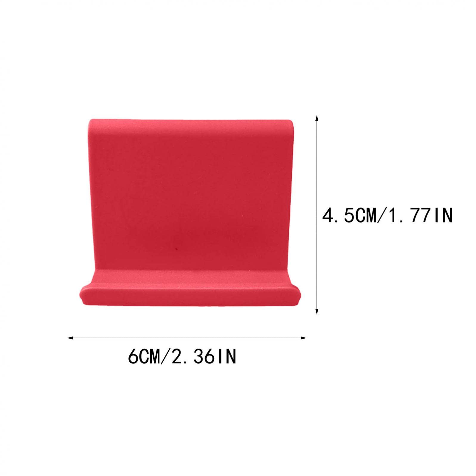 WANGHUI Mini Portable Foldable Phone Stand Holder - Adjustable Desktop Cell Phone Mount for iPhone, Samsung & Smartphones (Red) | Perfect for Office, Home, Watching Videos & Video Calls