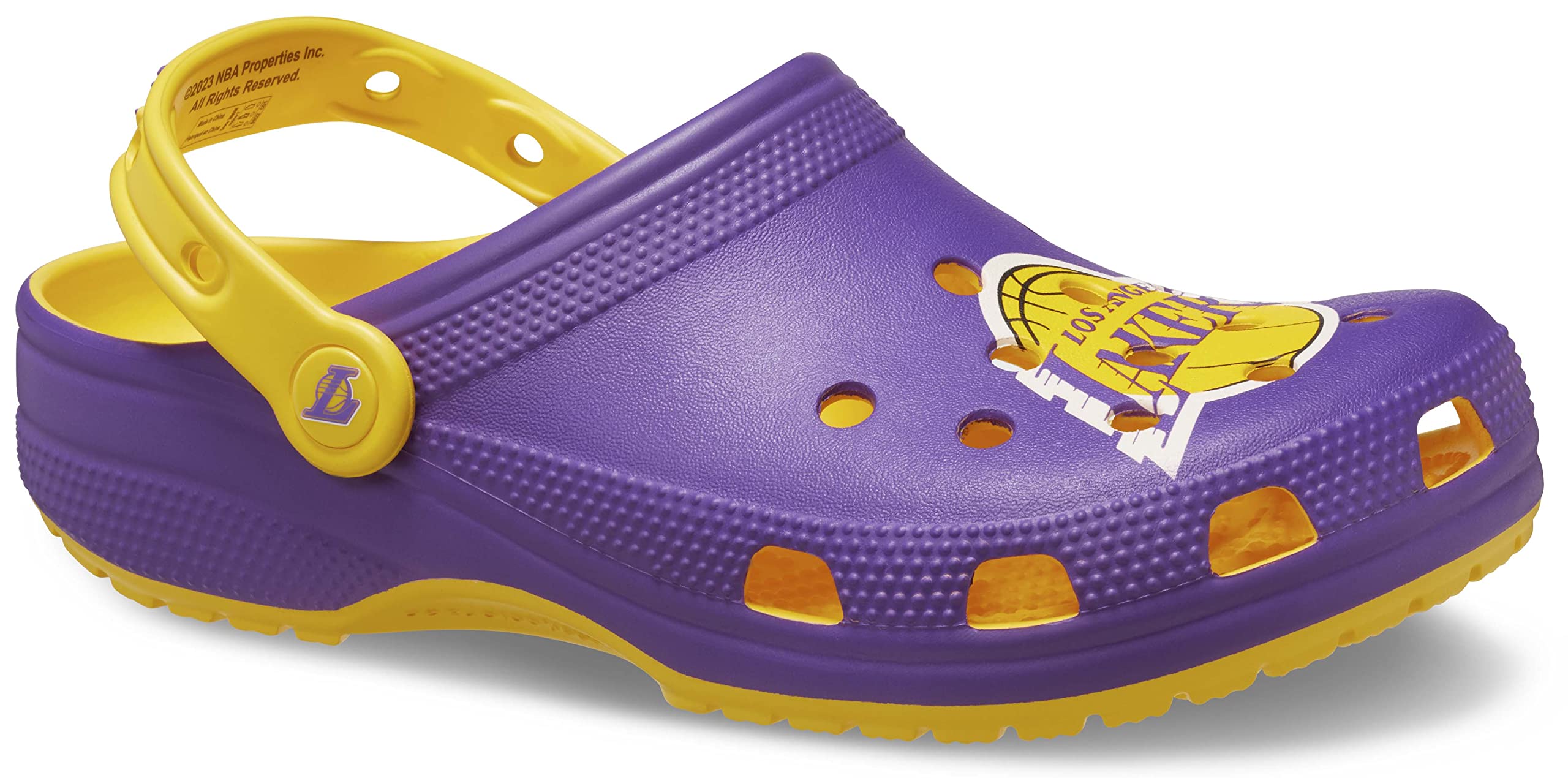 Crocs Unisex Adult NBA Los Angeles Lakers Classic Clog - Comfortable Slip-On Shoes for Men & Women | Perfect for Casual Wear, Sports Fans, and Home Use