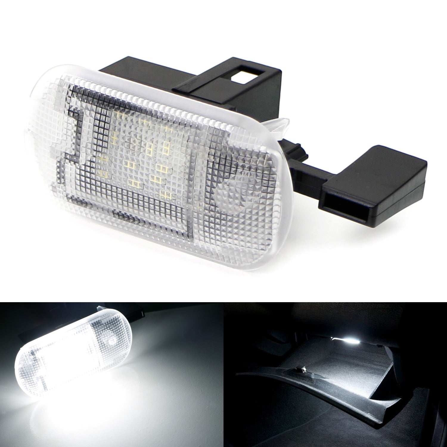 2W White Full LED Glove Box Light Assembly Compatible with VW MK4 Golf Jetta Bora Beetle - Bright Interior Lighting for Night Driving & Easy Access